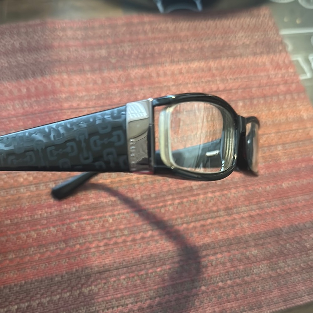 Gucci Black Patterned Eyeglasses - image 5